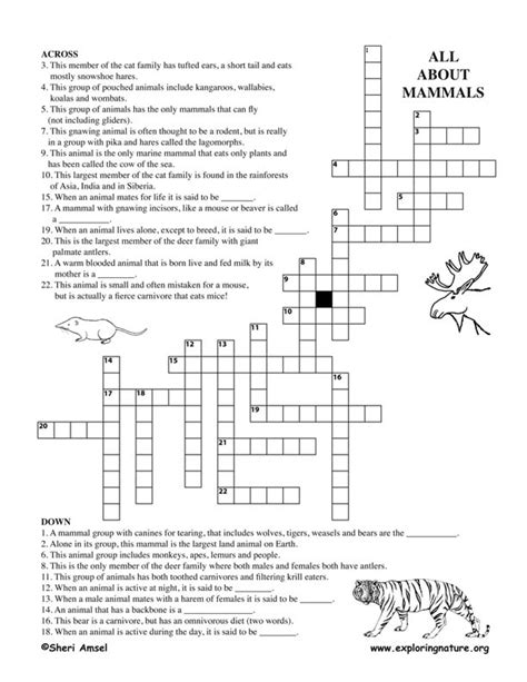 gnawing mammal crossword answer.